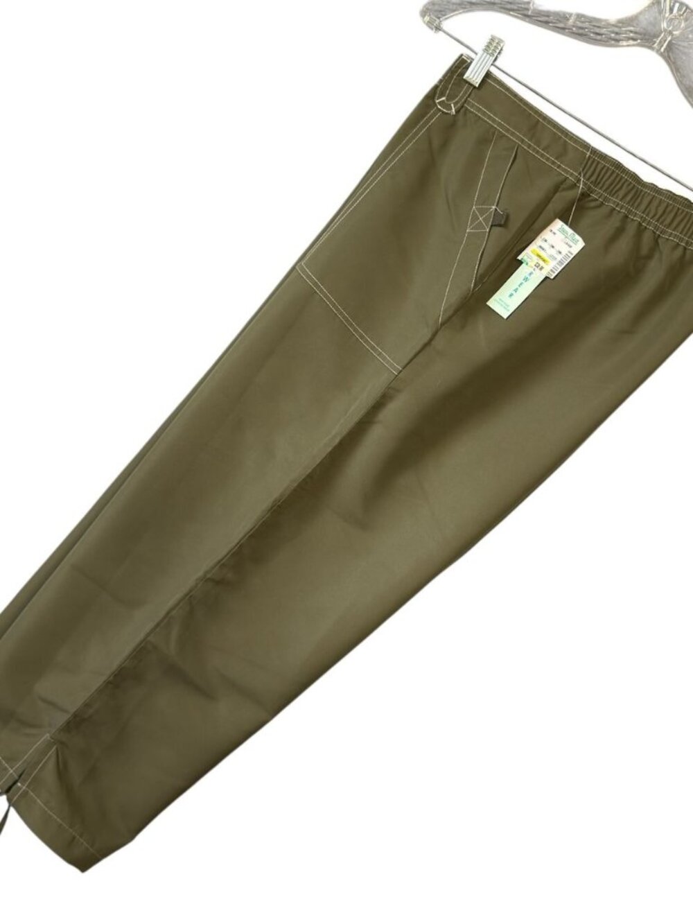 Silverwear Capris Womens Pants Size Large Olive Green Comfy - Picture 5 of 11